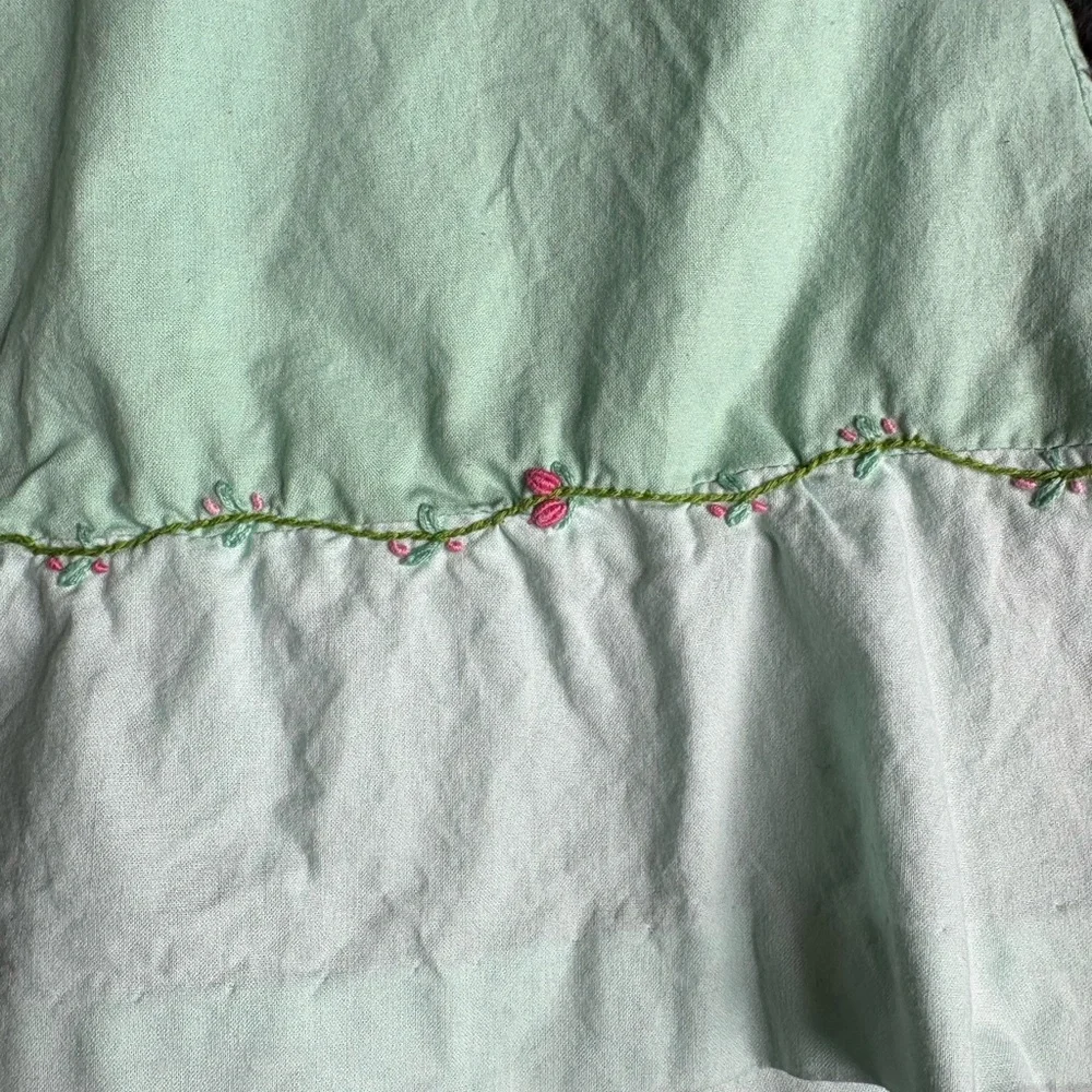 Isabel Garreton Light Green Hand Smocked Dress - Picture 4 of 7